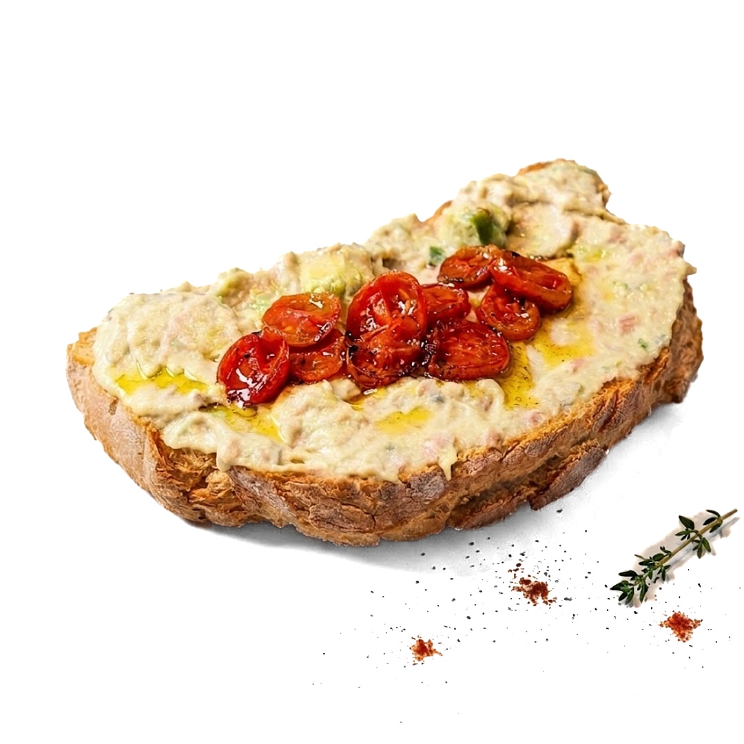 Tostada en cafe la tertulia Logroño